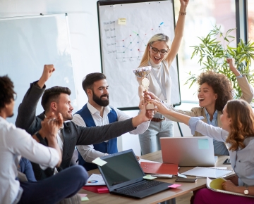 Group of Coworkers Celebrating